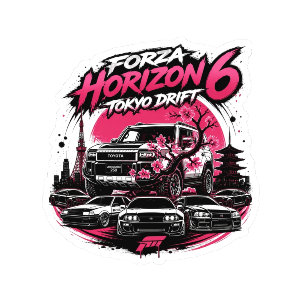 Forza Horizon 6 "Forza Horizon 6 Tokyo Drift" Sticker - Official stickers merchandise