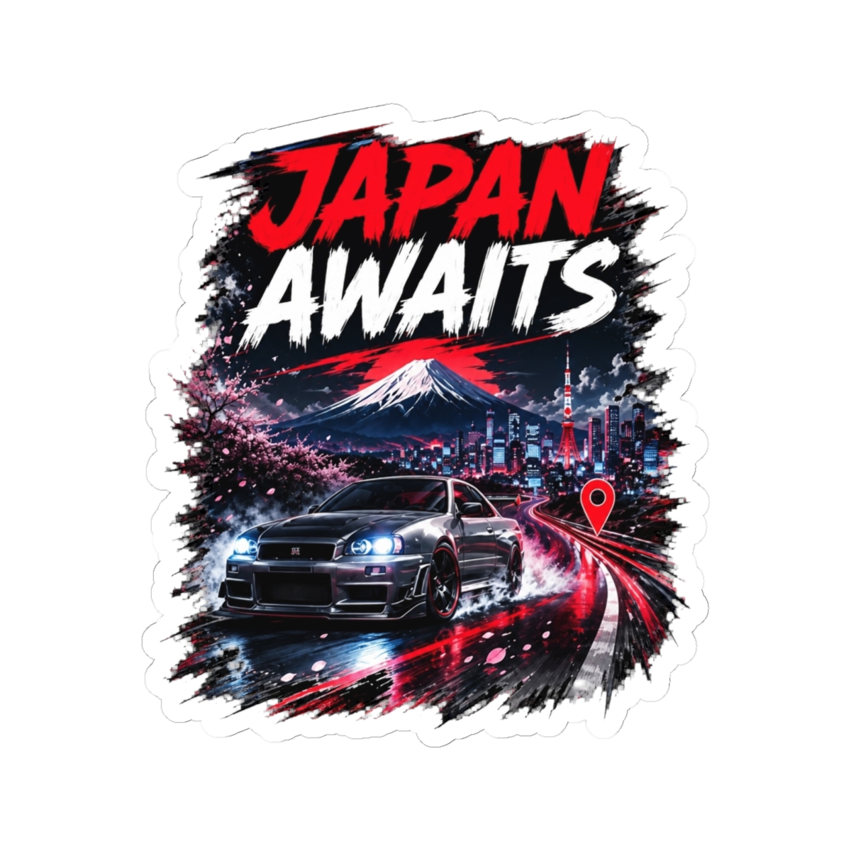 Forza Horizon 6 Japan Street Racing JDM Car Tee Sticker
