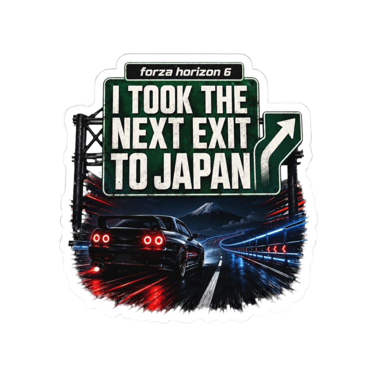Forza Horizon 6 Next Exit To Japan JDM Gamer Sticker