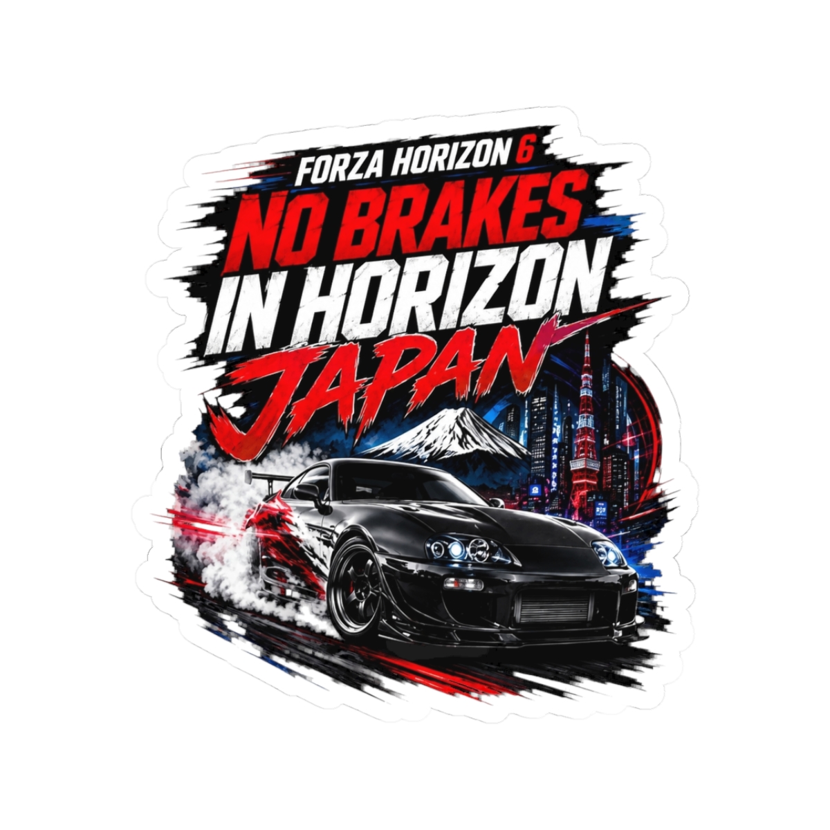 Forza Horizon 6 No Brakes in Horizon Japan Drift Car Sticker - Official stickers merchandise