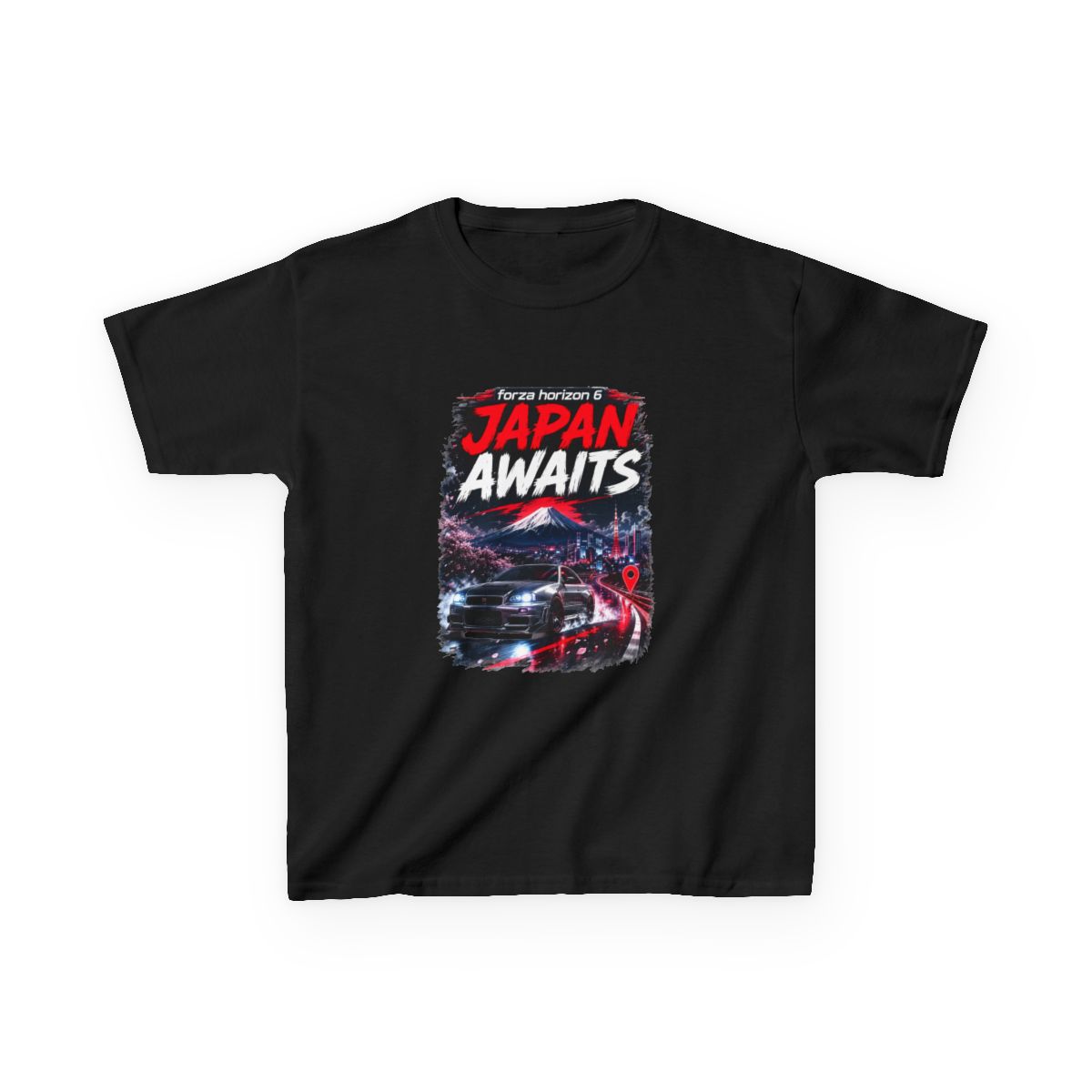 Forza Horizon 6 Japan Street Racing JDM Car Tee Kids T-Shirt - alternate angle 2, merchandise