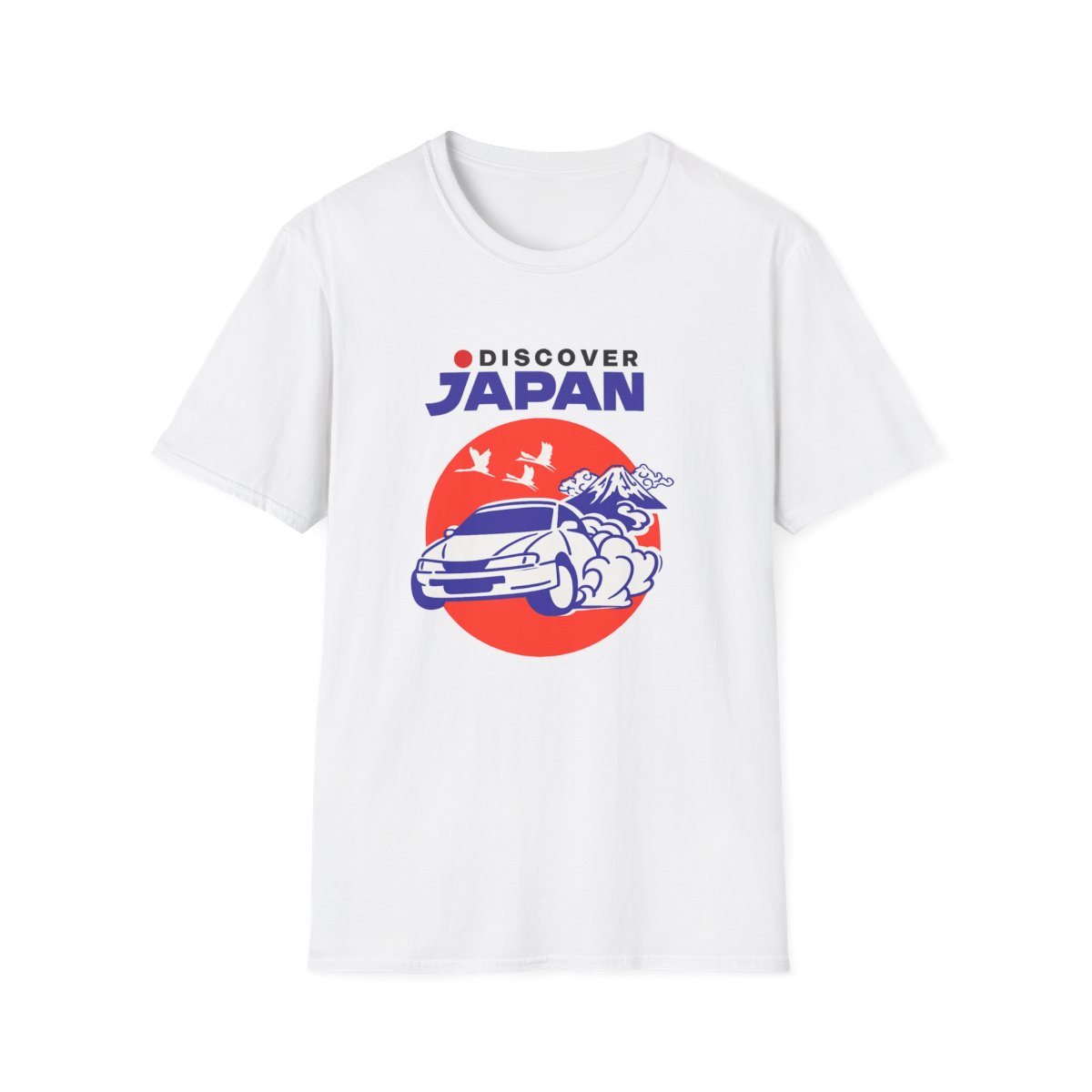 Discover Japan T-Shirt | Vintage Mount Fuji Sunwave Car Graphic | Forza Horizon