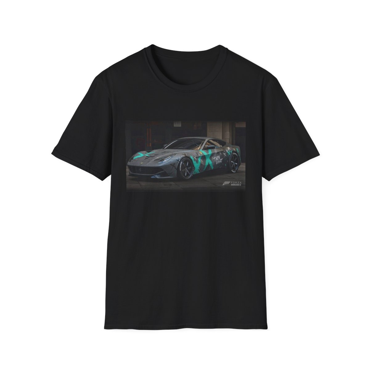 Graffiti Sports Car T-Shirt | Spray Paint Supercar Design | Forza Horizon