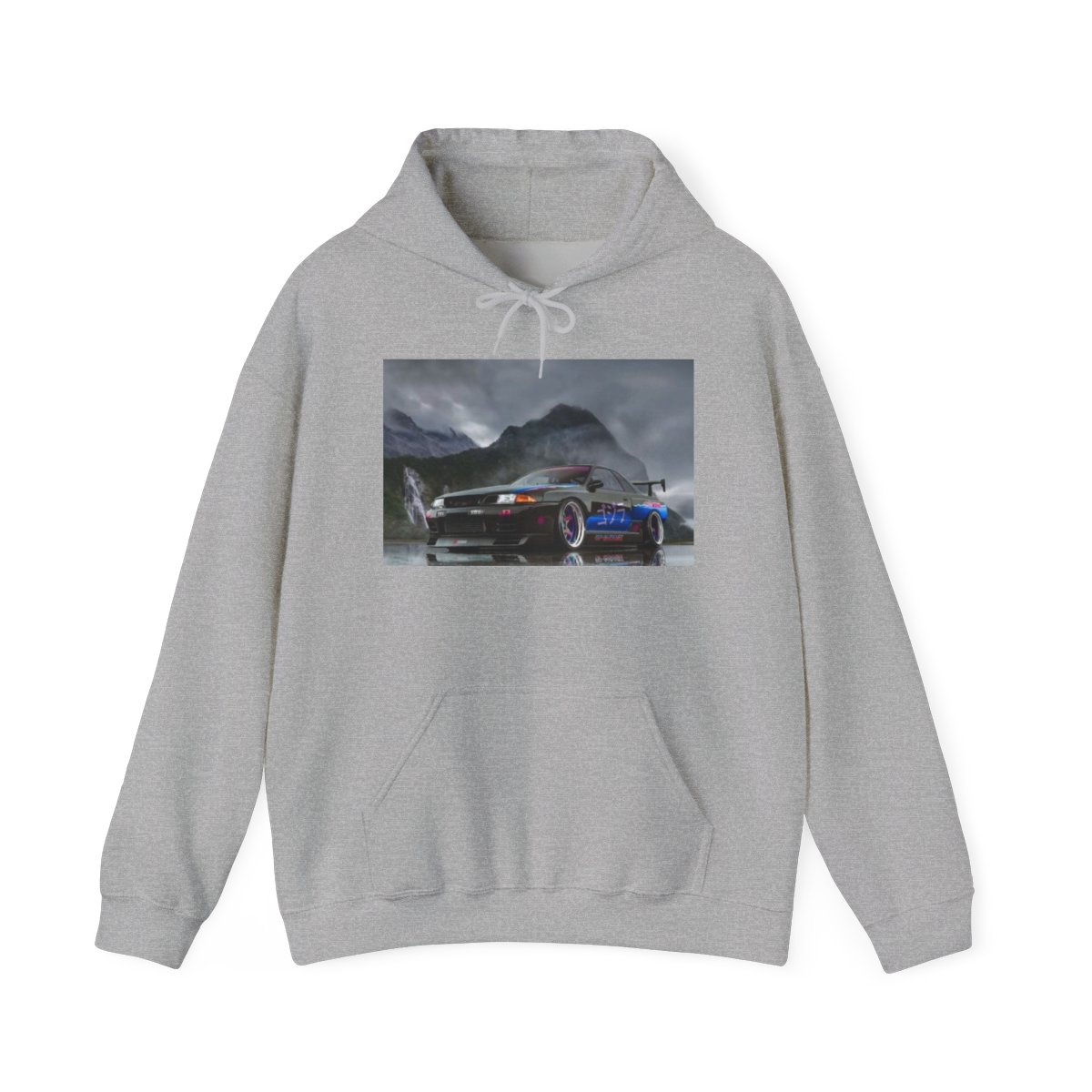 Blue Drift Race Car Hoodie | Mountain Night Scene | Forza Horizon — official Forza Horizon 6 Hoodies