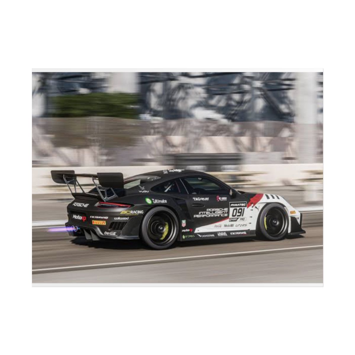 Black Race Car Poster rolled posters | Motorsport Wall Art, Speed Print | Forza Horizon - Forza Horizon 6 official Posters & Wall Art merch